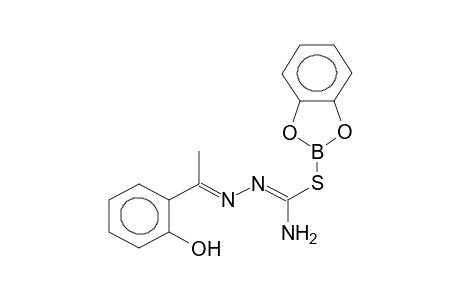 2-ACETYLPHENOL N-AMINO(4,5-BENZO-1,3,2-DIOXABOROLEN-2-YLTHIO)METHYLENEHYDRAZONE