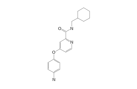 4-(4-AMINOPHENOXY)-N-CYCLOHEXYLHEXYL-PYRIDINE-2-CARBOXAMIDE