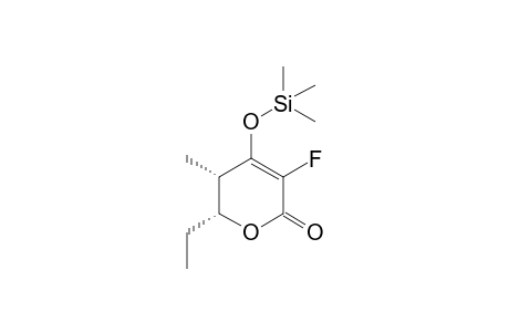 (2R,3S)-2-ethyl-5-fluoro-3-methyl-4-trimethylsilyloxy-2,3-dihydropyran-6-one