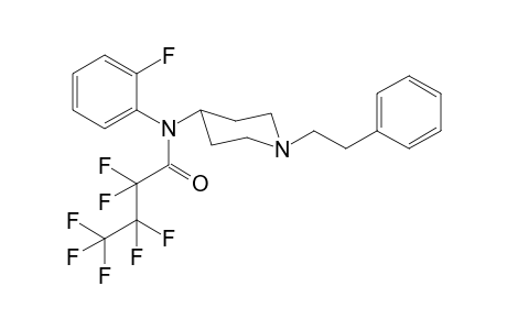 N-(2-Fluorophenyl)-N-[1-(2-phenylethyl)piperidin-4-yl]heptafluorobutanamide