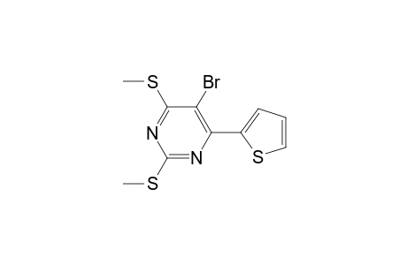 Pyrimidine, 5-bromo-2,4-bis(methylthio)-6-(2-thienyl)-