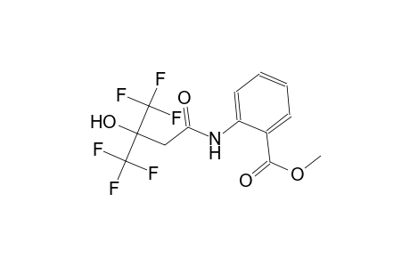 methyl 2-{[4,4,4-trifluoro-3-hydroxy-3-(trifluoromethyl)butanoyl]amino}benzoate