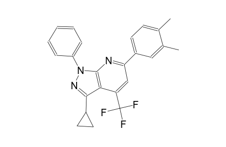 3-cyclopropyl-6-(3,4-dimethylphenyl)-1-phenyl-4-(trifluoromethyl)-1H-pyrazolo[3,4-b]pyridine