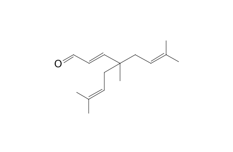(E)-4,7-Dimethyl-4-(3-methylbut-2-en-1-yl)oct-2,6-dienal