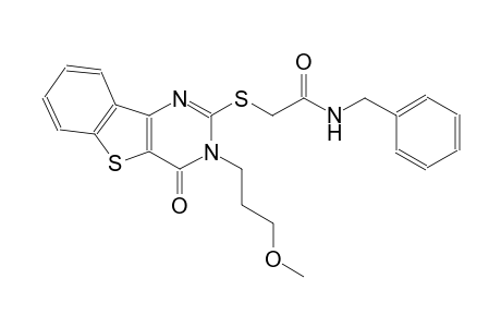 N-benzyl-2-{[3-(3-methoxypropyl)-4-oxo-3,4-dihydro[1]benzothieno[3,2-d]pyrimidin-2-yl]sulfanyl}acetamide
