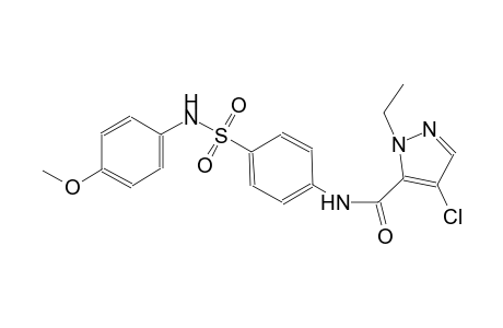 4-chloro-1-ethyl-N-{4-[(4-methoxyanilino)sulfonyl]phenyl}-1H-pyrazole-5-carboxamide