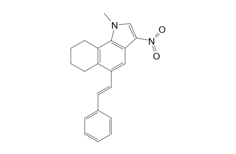 1-Methyl-3-nitro-5-[(E)-2-phenylethenyl]-6,7,8,9-tetrahydrobenzo[g]indole