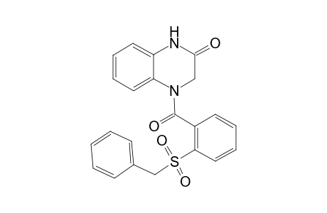 2(1H)-Quinoxalinone, 3,4-dihydro-4-[2-[(phenylmethyl)sulfonyl]benzoyl]-