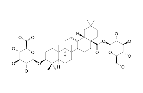 OLEANOLIC_ACID-3-O-[BETA-D-GLUCURONOPYRANOSIDE]-28-O-BETA-D-GLUCOPYRANOSIDE;CHIKUSETSUSAPONIN_IVA