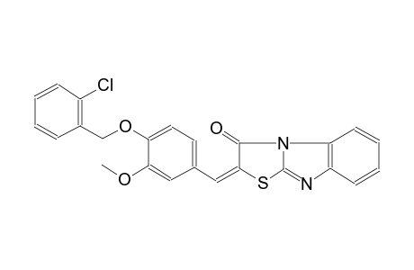 (2E)-2-{4-[(2-chlorobenzyl)oxy]-3-methoxybenzylidene}[1,3]thiazolo[3,2-a]benzimidazol-3(2H)-one