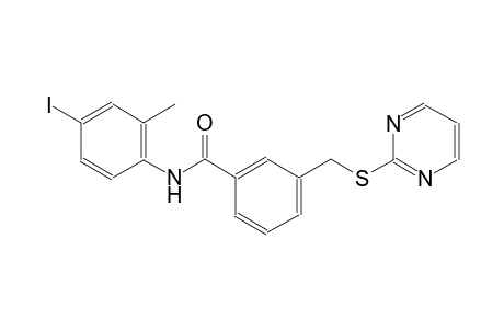 N-(4-iodo-2-methylphenyl)-3-[(2-pyrimidinylsulfanyl)methyl]benzamide