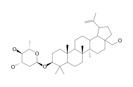 3-BETA-O-(2,6-DIDEOXY-ALPHA-L-ARABINO-HEXOPYRANOSYL)-28-HYDROXY-20(29)-LUPENE