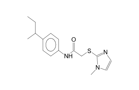 N-(4-sec-butylphenyl)-2-(1-methyl-2-imidazolylthio)acetamide