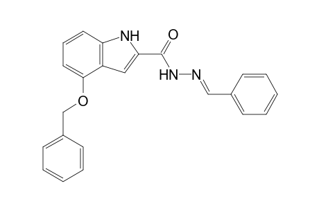 4-Phenylmethoxy-N-[(E)-(phenylmethylene)amino]-1H-indole-2-carboxamide