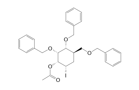 (1R,2R,3R,4S,6R)-3-O-Acetyl-1,2-di-O-benzyl-6-benzyloxymethyl-4-iodocyclohexane-1,2,3-triol