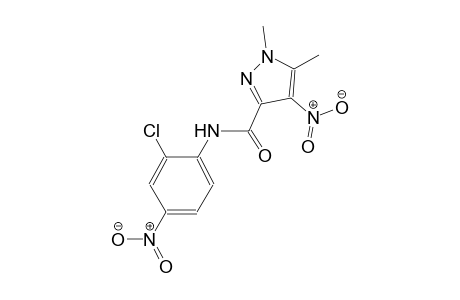 N-(2-chloro-4-nitrophenyl)-1,5-dimethyl-4-nitro-1H-pyrazole-3-carboxamide