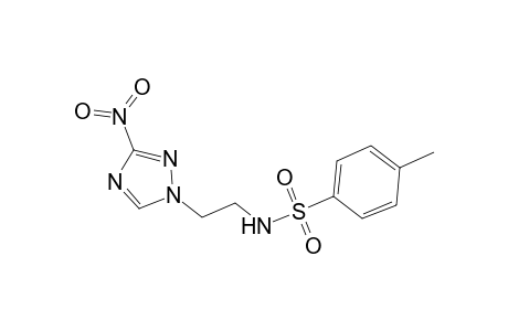4-Methyl-N-[2-(3-nitro-1H-1,2,4-triazol-1-yl)ethyl]benzenesulfonamide