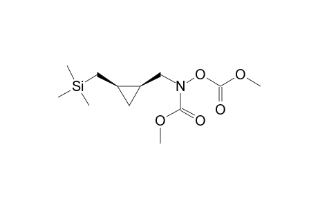 cis-N,O-Bis(methoxycarbonyl)-N-[[(2-[(trimethylsilyl)methyl]cyclopropyl]methyl]hydroxylamine