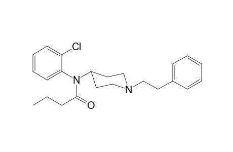 N-(2-Chlorophenyl)-N-[1-(2-phenylethyl)piperidin-4-yl]butanamide