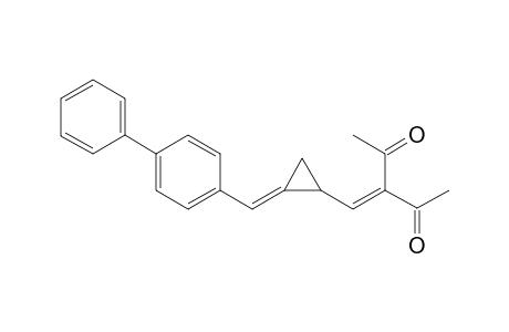 (E)-3-((2-([1,1'-biphenyl]-4-ylmethylene)cyclopropyl)methylene)pentane-2,4-dione