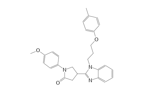 1-(4-methoxyphenyl)-4-{1-[3-(4-methylphenoxy)propyl]-1H-benzimidazol-2-yl}-2-pyrrolidinone