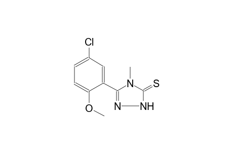 3-(5-Chloranyl-2-methoxy-phenyl)-4-methyl-1H-1,2,4-triazole-5-thione