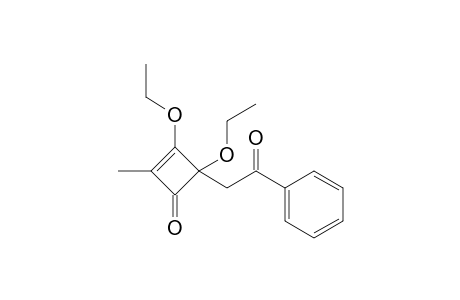 3,4-Diethoxy-2-methyl-4-phenacyl-2-cyclobutenone