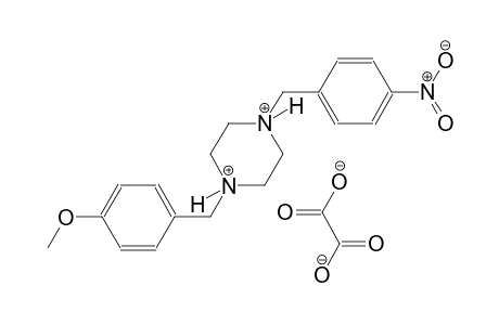 1-(4-methoxybenzyl)-4-(4-nitrobenzyl)piperazinediium oxalate