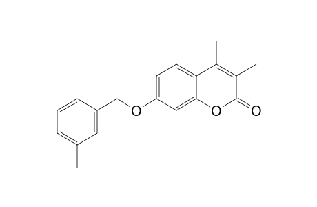 2H-1-Benzopyran-2-one, 3,4-dimethyl-7-[(3-methylphenyl)methoxy]-