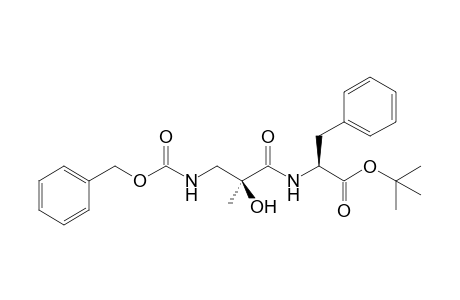(S)-[N-(Benzyloxycarbonyl)-.alpha.-(S)-methylisoseryl]phenylalanine tert-butyl ester