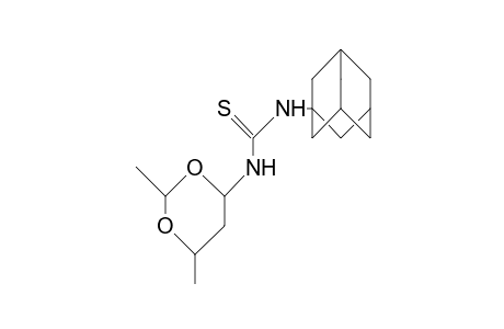 Rel-2S,4R,6S-4-(N'-<1-adamantyl>-thioureido)-2,6-dimethyl-1,3-dioxane