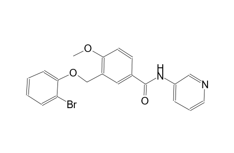 3-[(2-bromophenoxy)methyl]-4-methoxy-N-(3-pyridinyl)benzamide