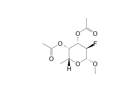 2-DEOXY-2-FLUORO-3,4-DI-O-ACETYL-ALPHA-1-METHYL-L-FUCOPYRANOSE
