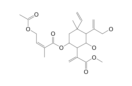 [5-Ethenyl-3-hydroxy-4-(3-hydroxyprop-1-en-2-yl)-2-(3-methoxy-3-oxoprop-1-en-2-yl)-5-methylcyclohexyl] (Z)-4-acetyloxy-2-methylbut-2-enoate