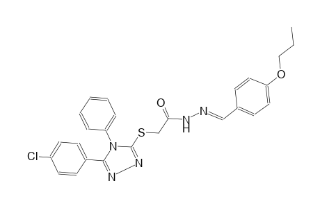 acetic acid, [[5-(4-chlorophenyl)-4-phenyl-4H-1,2,4-triazol-3-yl]thio]-, 2-[(E)-(4-propoxyphenyl)methylidene]hydrazide