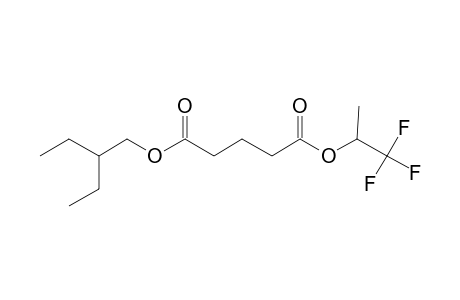 Glutaric acid, 1,1,1-trifluoroprop-2-yl 2-ethylbutyl ester