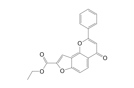 ETHYL-2-PHENYL-FURO-[2,3-H]-CHROMONE-8-CARBOXYLATE