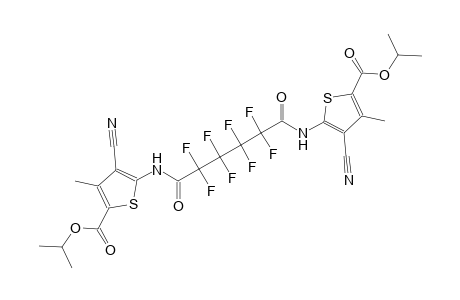 isopropyl 4-cyano-5-[(6-{[3-cyano-5-(isopropoxycarbonyl)-4-methyl-2-thienyl]amino}-2,2,3,3,4,4,5,5-octafluoro-6-oxohexanoyl)amino]-3-methyl-2-thiophenecarboxylate