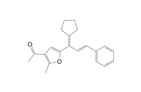 (E)-1-(5-(1-Cyclopentylidene-3-phenylallyl)-2-methylfuran-3-yl)-ethan-1-one