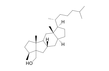 5-(Hydroxymethyl)-3.beta.-methyl-A,B-bisnor-5.beta.-cholestane