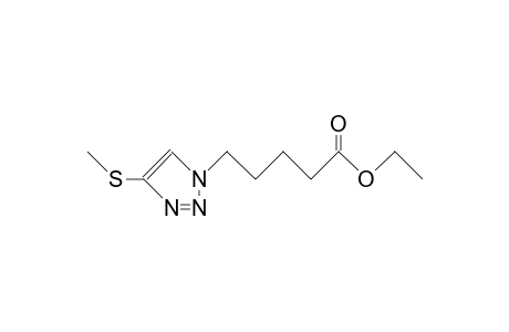 5-(4-Methylthio-1,2,3-triazol-1-yl)-pentanoic acid, ethyl ester