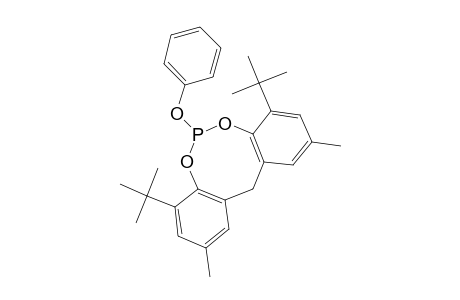 4,8-Di-tert-butyl-2,10-dimethyl-6-phenoxy-12H-dibenzo(D,G)(1,3,2)dioxaphosphocin