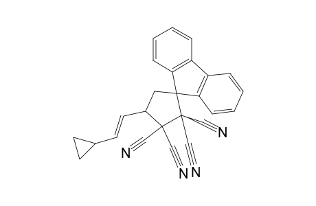 Spiro[cyclopentane-1,9'-[9H]fluorene]-2,2,3,3-tetracarbonitrile, 4-(2-cyclopropylethenyl)-, (E)-