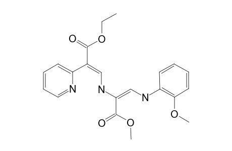 METHYL-(E)-2-[(E)-2-ETHOXYCARBONYL-2-(2-PYRIDINYL)-ETHENYL]-AMINO-3-(2-METHOXYPHENYL)-AMINOPROPENOATE