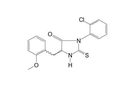 3-(o-CHLOROPHENYL)-5-(o-METHOXYBENZYLIDENE)-2-THIOHYDANTOIN