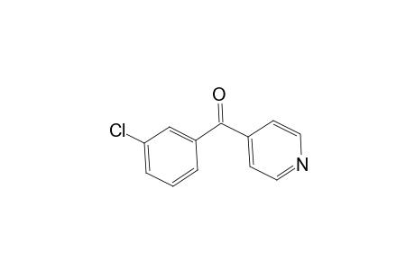 (3-chlorophenyl)(4-pyridinyl)methanone