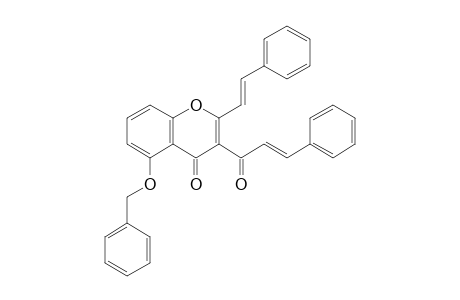 2-[(E)-2-phenylethenyl]-5-phenylmethoxy-3-[(E)-3-phenylprop-2-enoyl]chromen-4-one