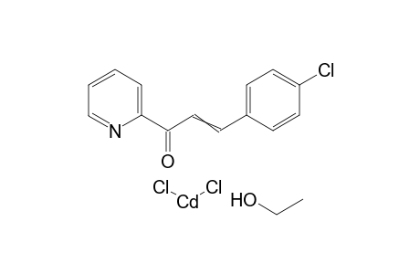 3-(4-chlorophenyl)-1-(pyridin-2-yl)prop-2-en-1-one; dichlorocadmium; ethanol