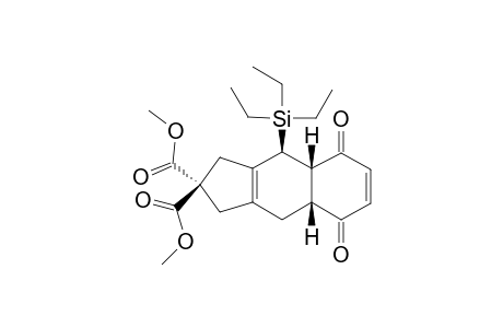 (4aR,8aS,9S)-5,8-diketo-9-triethylsilyl-1,3,4,4a,8a,9-hexahydrobenzo[f]indene-2,2-dicarboxylic acid dimethyl ester