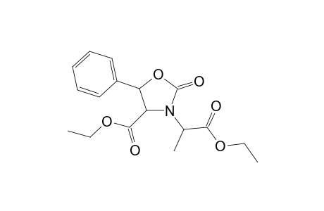 4-Ethoxycarbonyl-3-(1-ethoxycarbonyl-1-methyl)methyl-5-phenyl-1,3-oxazolidin-2-one